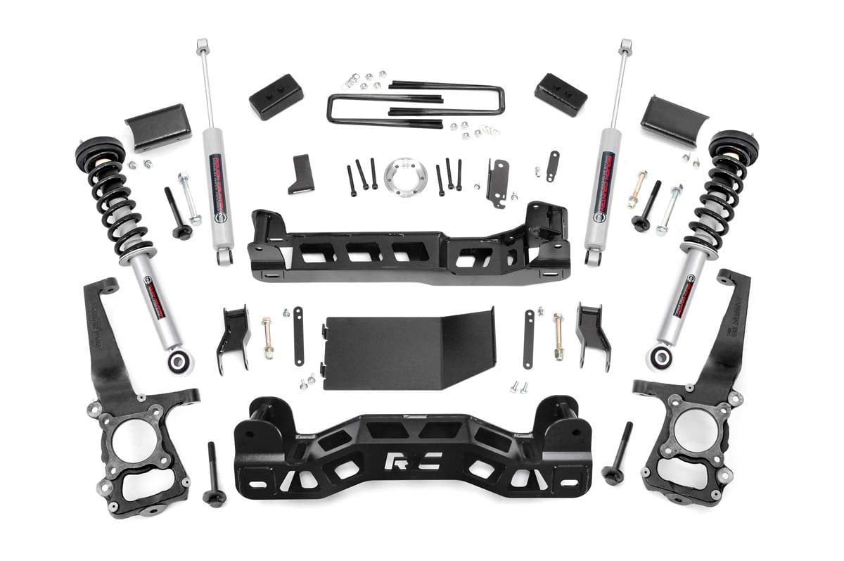 Ford F-150 Suspension Lift Kit - Rough Country - 4 Inch Lift Kit | N3 Struts - '11-'13